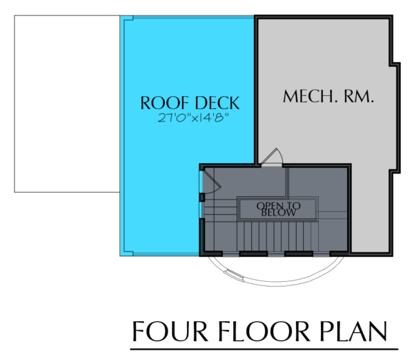 3 1/2 Story Home Plan E5111