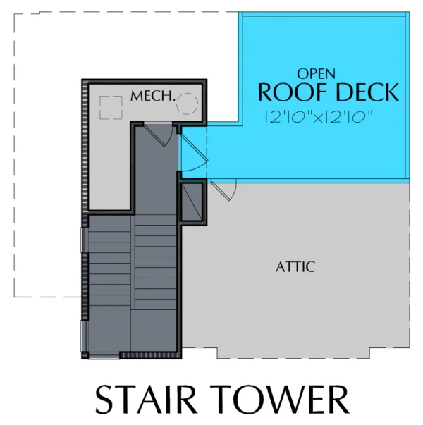 3 1/2 Story Home Plan E5116
