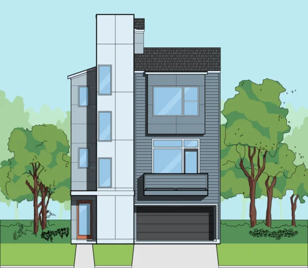 3 1/2 Story Home Plan E5116