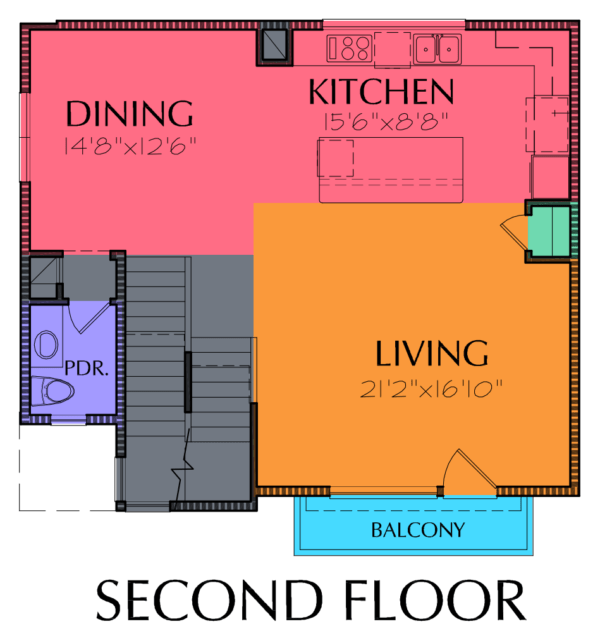 3 1/2 Story Home Plan E5116