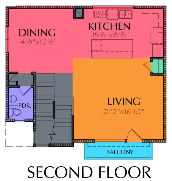 3 1/2 Story Home Plan E5116