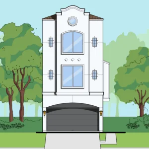 Three Story Home Plan E5119