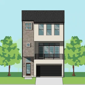 Three Story Home Plan E5125 C1