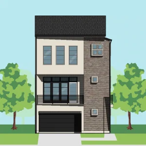 Three Story Home Plan E5125 C2.1R