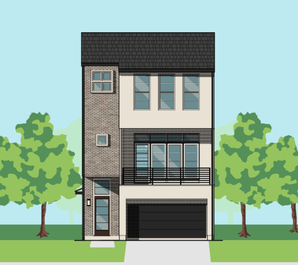 Three Story Home Plan E5125 C1