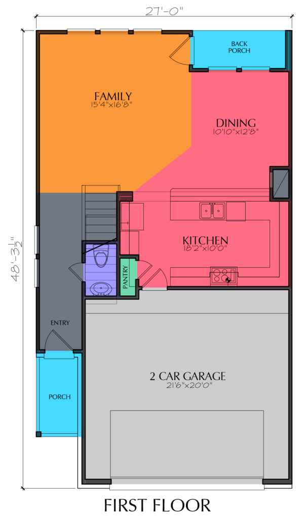 Two Story Home Plan E5158