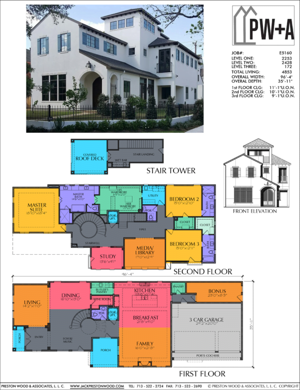 2 1/2 Story Home Plan E5160