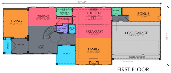 2 1/2 Story Home Plan E5160