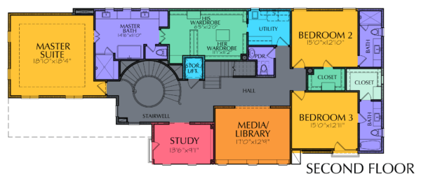 2 1/2 Story Home Plan E5160