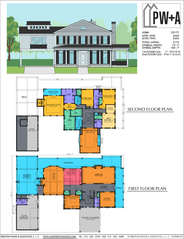 Two Story Home Plan E5177