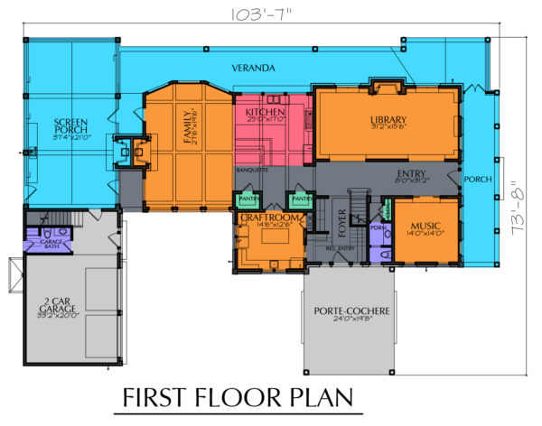 Two Story Home Plan E5177