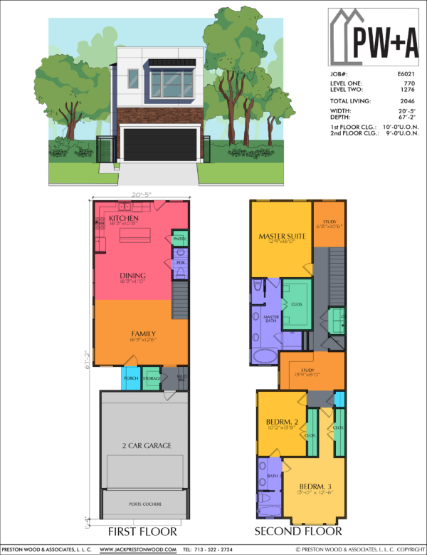 Two Story Home Plan E6021