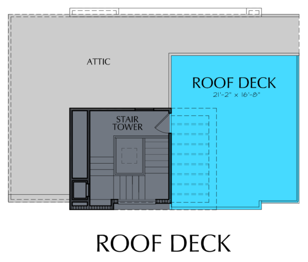 3 1/2 Story Home Plan E6043 A1