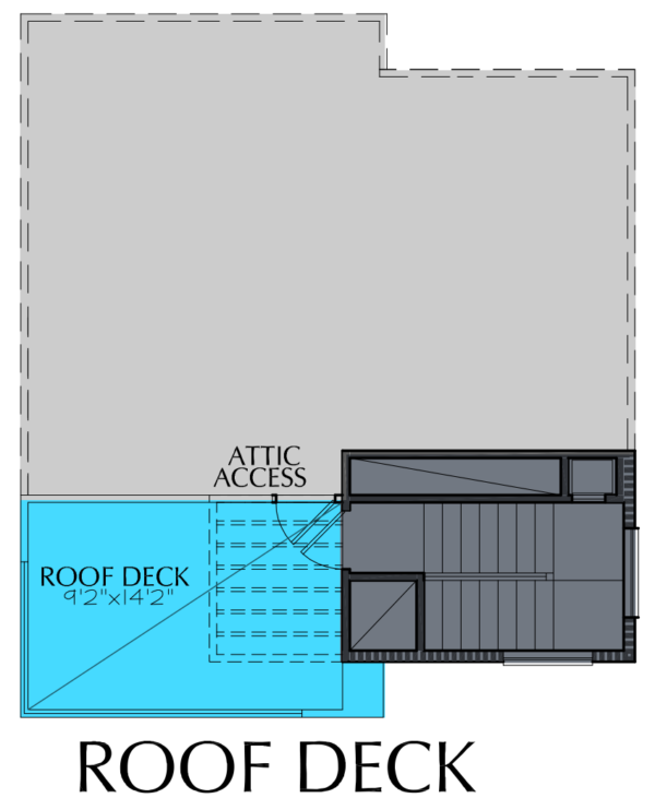 3 1/2 Story Home Plan E6043 B1.1L