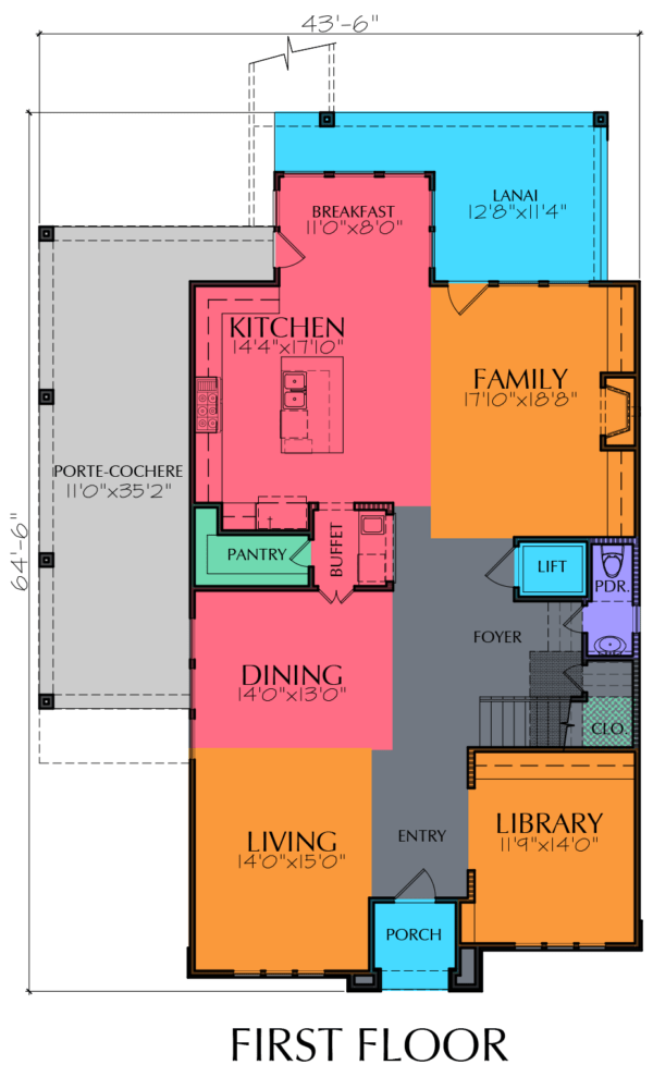 Two Story Home Plan E6046