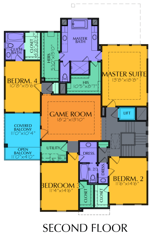 Two Story Home Plan E6046