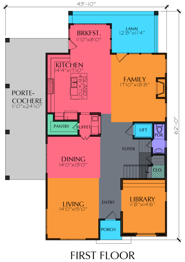 Two Story Home Plan E6054