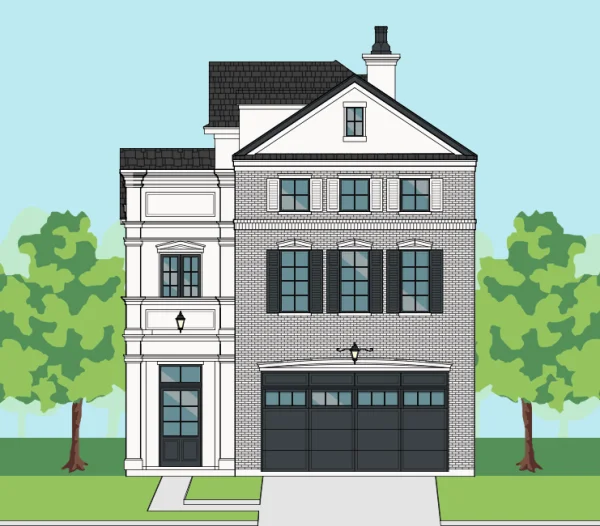 Three Story Home Plan E6066 A