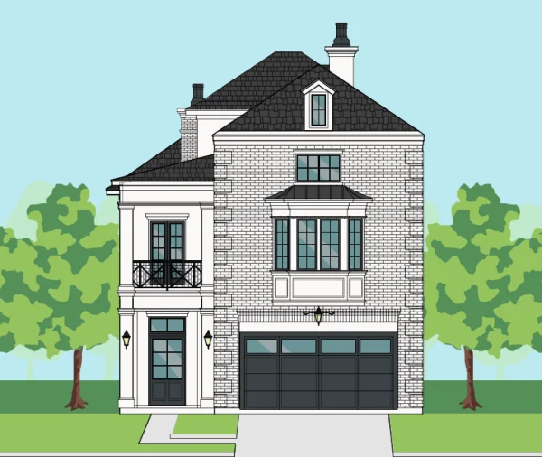 Three Story Home Plan E6066 A