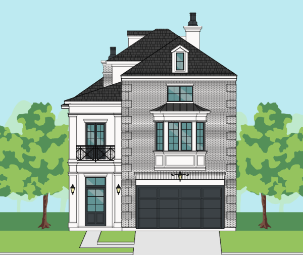 Three Story Home Plan E6066 A