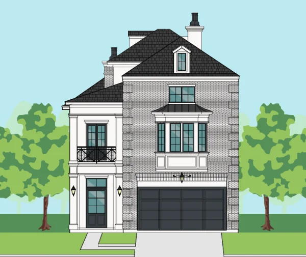 Three Story Home Plan E6066 A