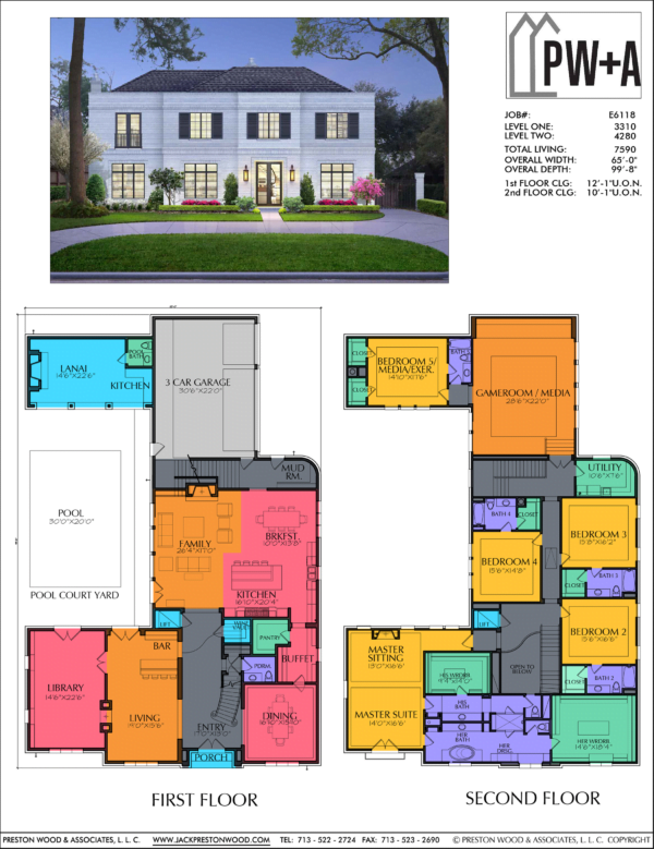 Two Story Home Plan E6118