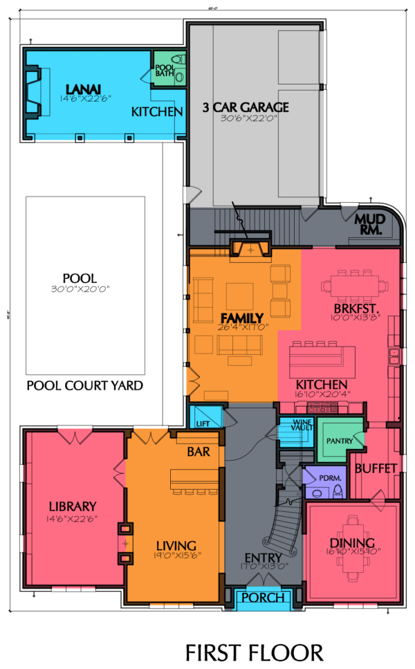 Two Story Home Plan E6118