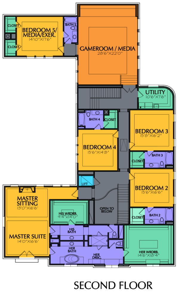 Two Story Home Plan E6118