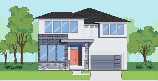 Two Story Home Plan E6121