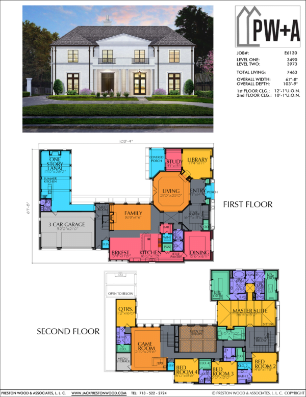 Two Story Home Plan E6130