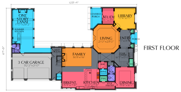 Two Story Home Plan E6130