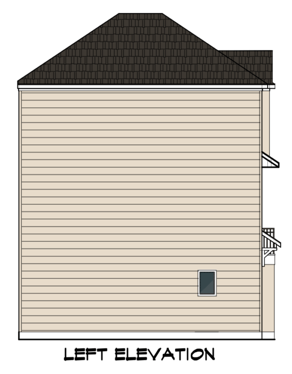 Three Story Home Plan E6137 A1