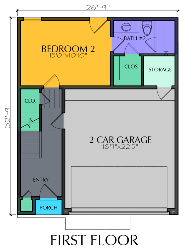 Three Story Home Plan E6137 B1.1