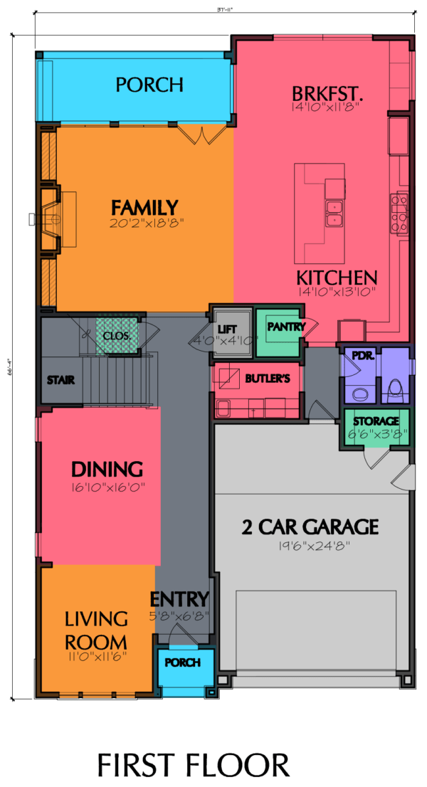 Two Story Home Plan E6140