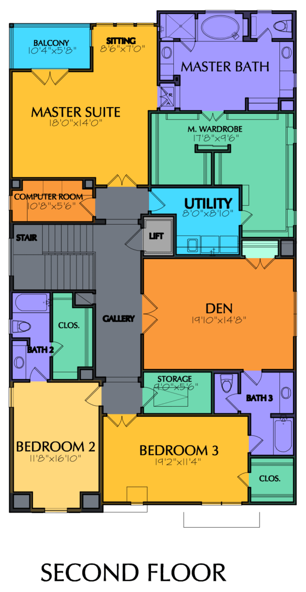 Two Story Home Plan E6140