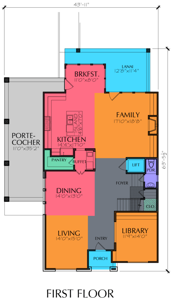 Two Story Home Plan E6148