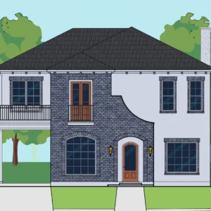 Two Story Home Plan E6148