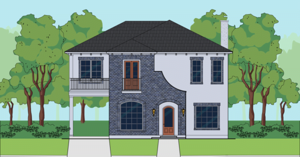 Two Story Home Plan E6148