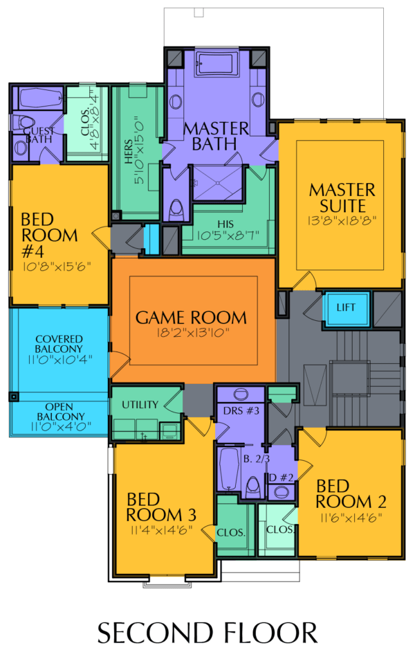 Two Story Home Plan E6148
