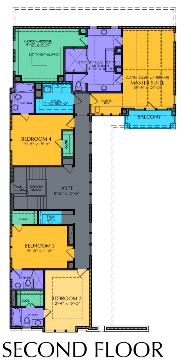 2 1/2 Story Home Plan E6152