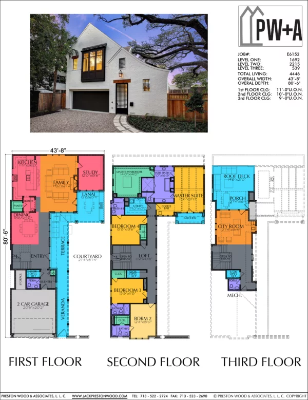 2 1/2 Story Home Plan E6152