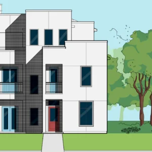 2 1/2 Story Home Plan E6153