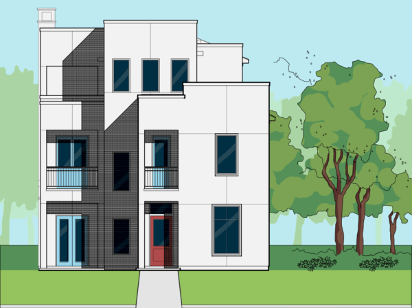 2 1/2 Story Home Plan E6153
