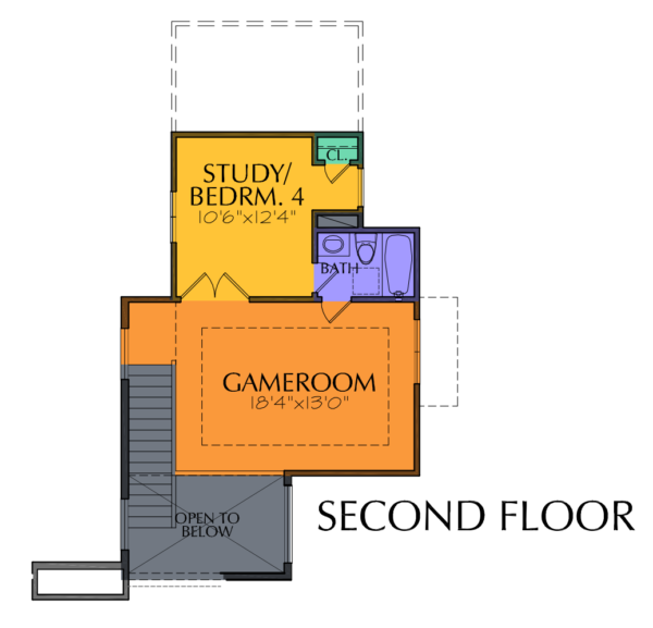 1 1/2 Story Home Plan E6158