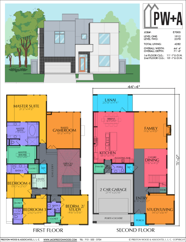 Two Story Home Plan E7005