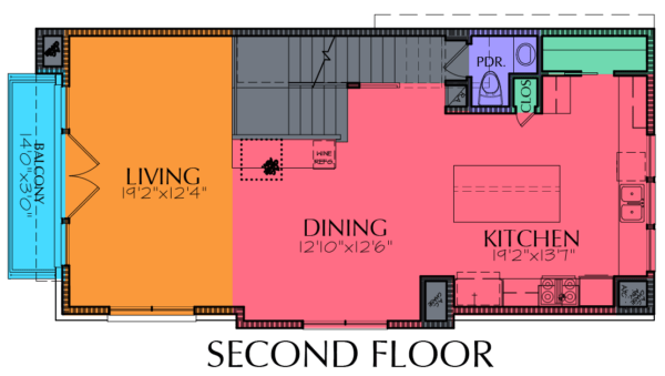 3 1/2 Story Home Plan E7012 B1.1
