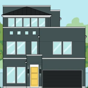 2 1/2 Story Home Plan E7023