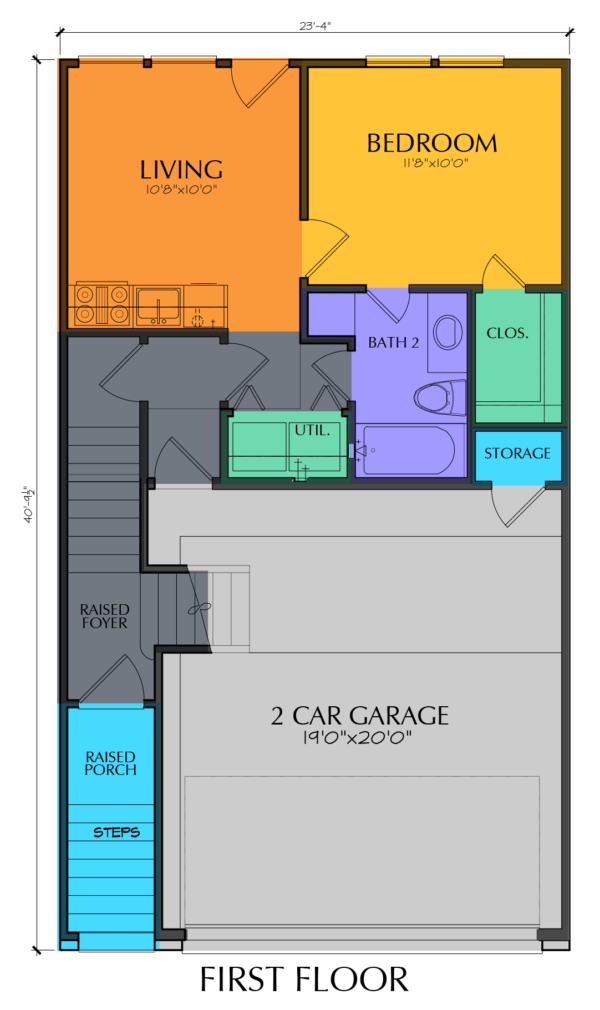Two Story Home Plan E7028 E1.1