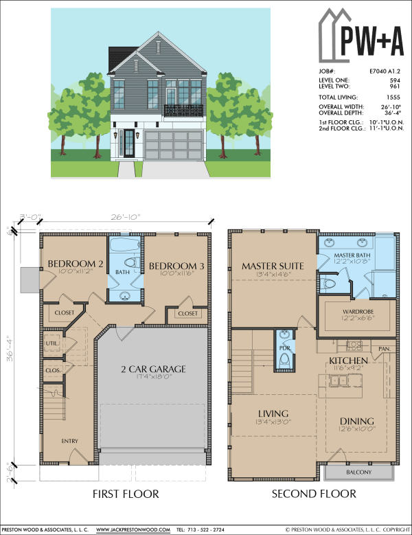 Two Story Home Plan E7040 A1