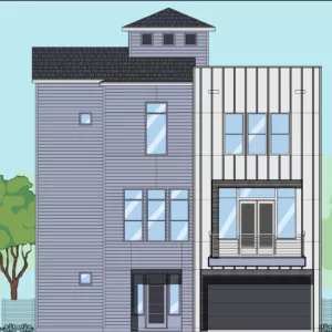 3 1/2 Story Home Plan E7049 B1.1